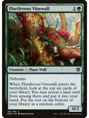 Floriferous Vinewall | Español | NM | DMU