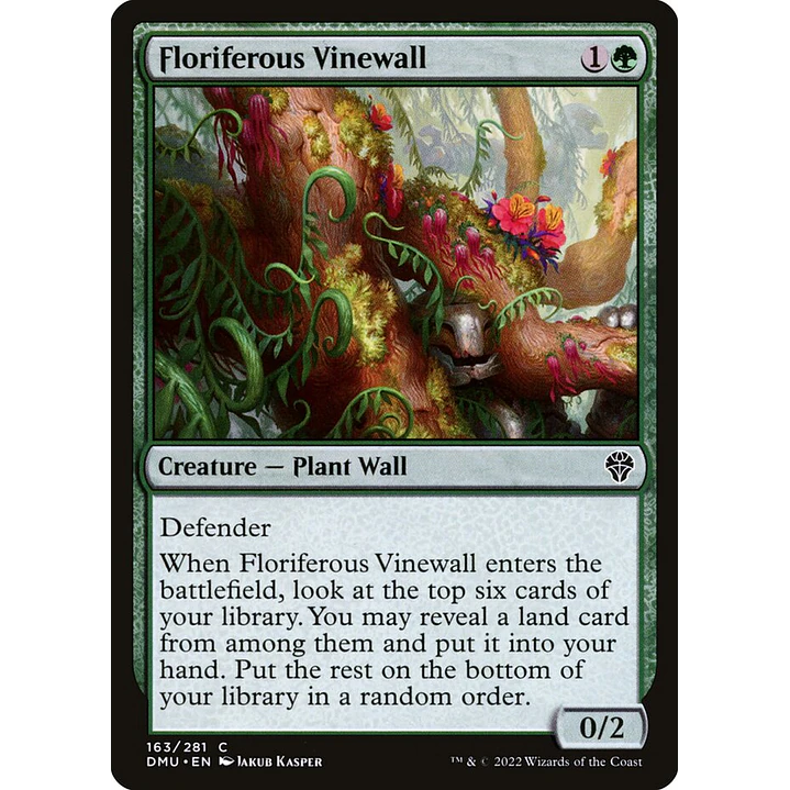 Floriferous Vinewall | Español | NM | DMU 1