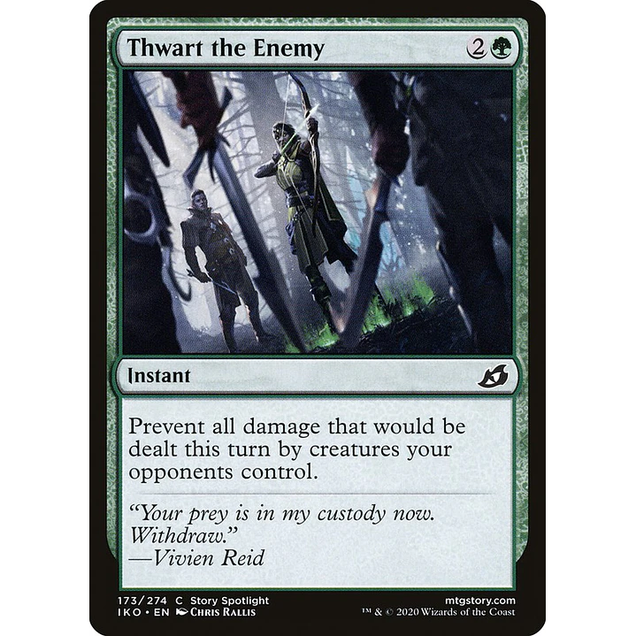 Thwart the Enemy | Español | NM | IKO 1