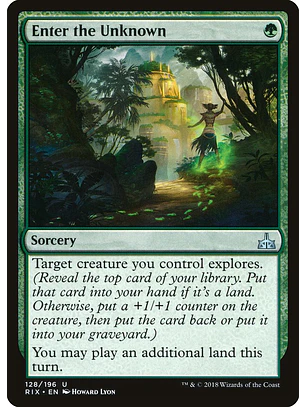 Enter the Unknown | Español | NM | RIX