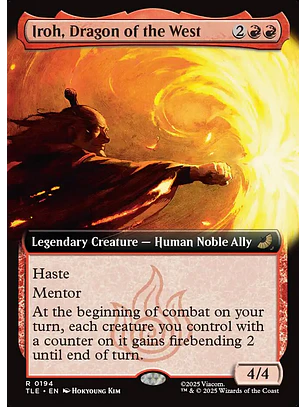 Iroh, Dragon of the West (Extended Art foil) | Inglés | NM | TLE