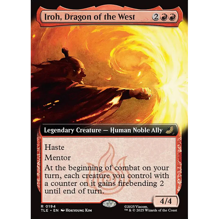 Iroh, Dragon of the West (Extended Art foil) | Inglés | NM | TLE 1