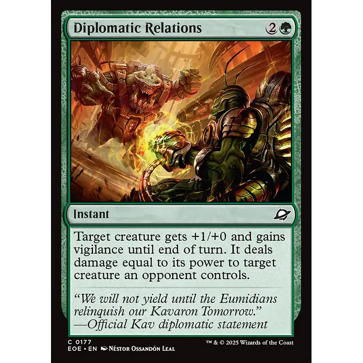 Diplomatic Relations | Inglés | NM | EOE 1