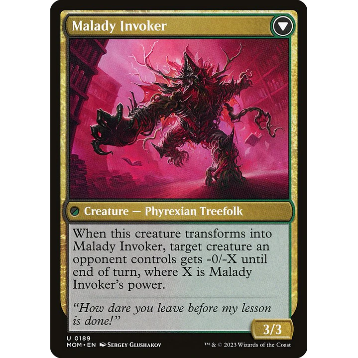 Herbology Instructor // Malady Invoker | Español | NM | MOM 2