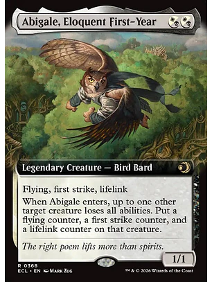 Abigale, Eloquent First-Year (Extended Art foil) | Inglés | NM | ECL