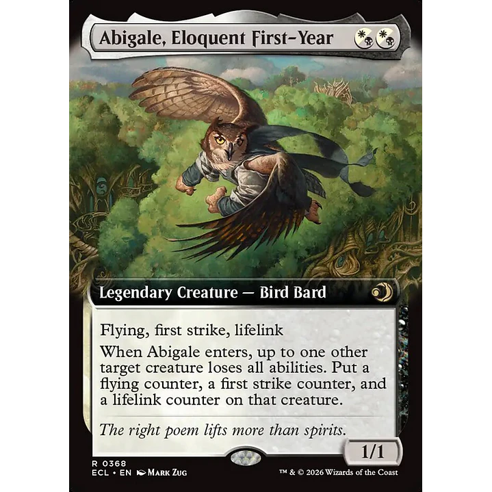 Abigale, Eloquent First-Year (Extended Art foil) | Inglés | NM | ECL 1