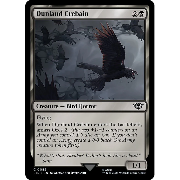 Dunland Crebain | Español | NM | LTR 1