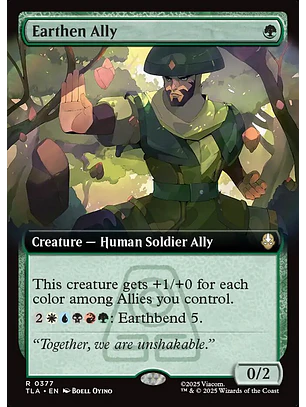 Earthen Ally (Extended Art foil) | Inglés | NM | TLA