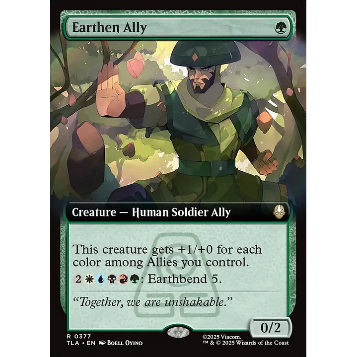 Earthen Ally (Extended Art foil) | Inglés | NM | TLA 1