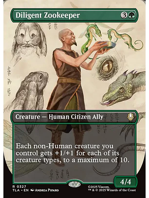 Diligent Zookeeper (Borderless foil) | Inglés | NM | TLA