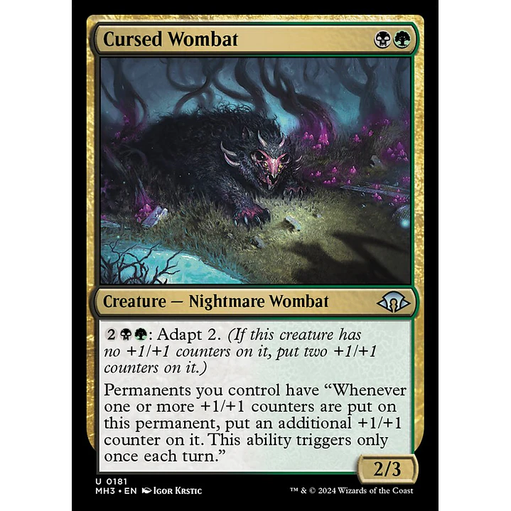 Cursed Wombat | Inglés | NM | MH3 1