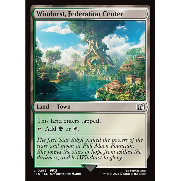 Windurst, Federation Center (foil) | Español | NM | FIN 1