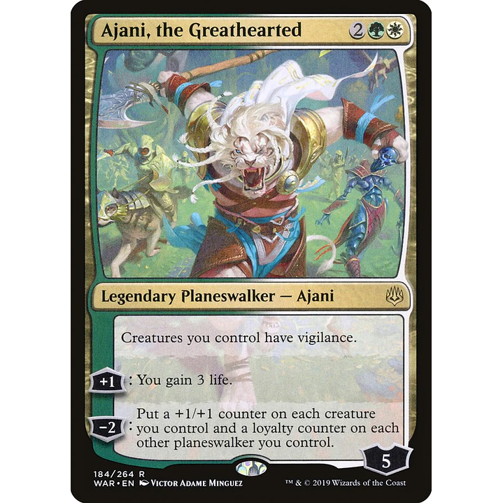 Ajani, the Greathearted | Inglés | NM | WAR 1
