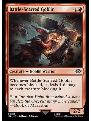 Battle-Scarred Goblin | Español | NM | LTR