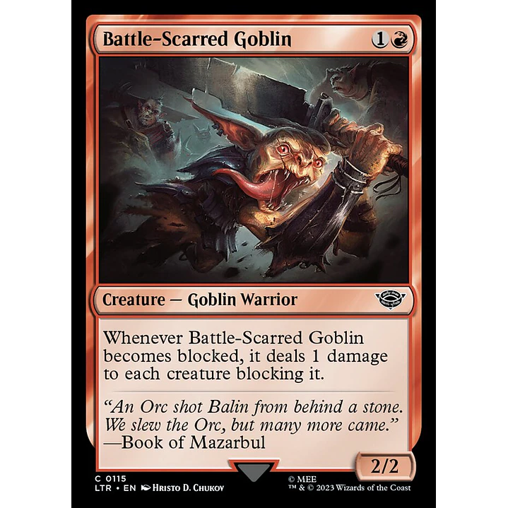 Battle-Scarred Goblin | Español | NM | LTR 1