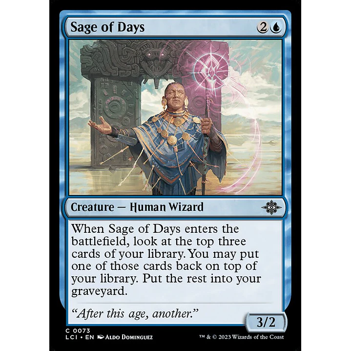 Sage of Days | Español | NM | LCI 1