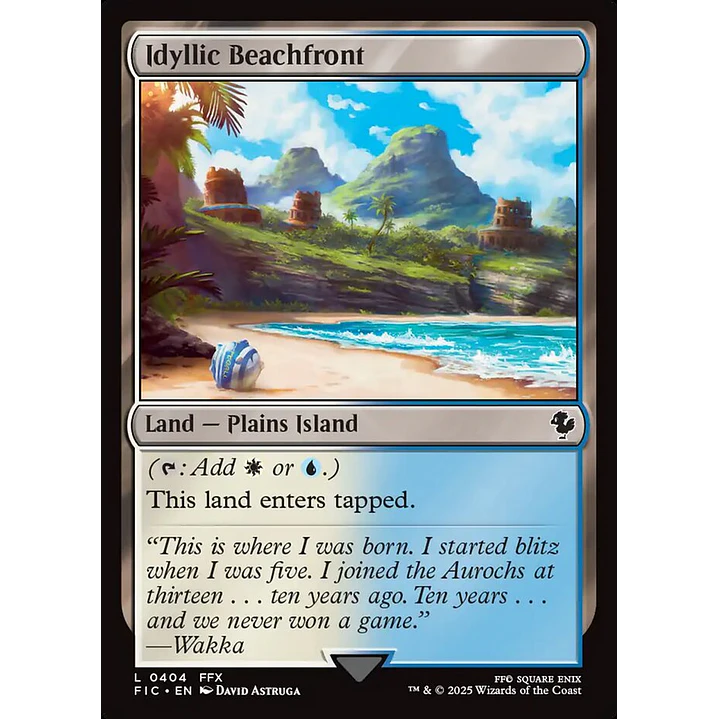 Idyllic Beachfront (Surge Foil) | Español | NM | FIC 1