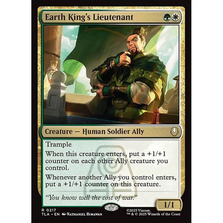 Earth King's Lieutenant (foil) | Inglés | NM | TLA 1
