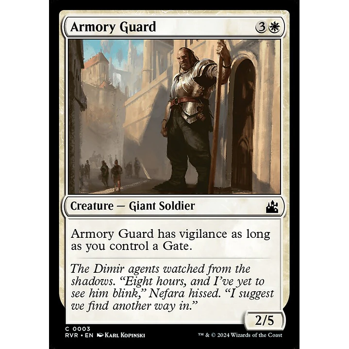 Armory Guard | Español | NM | RVR 1