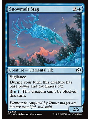 Snowmelt Stag (foil) | Español | NM | TDM