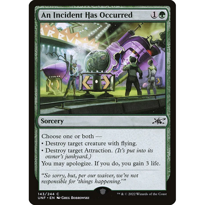 An Incident Has Occurred | Inglés | NM | UNF 1