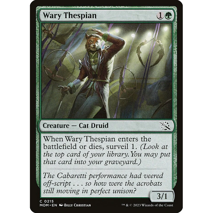 Wary Thespian | Español | NM | MOM 1