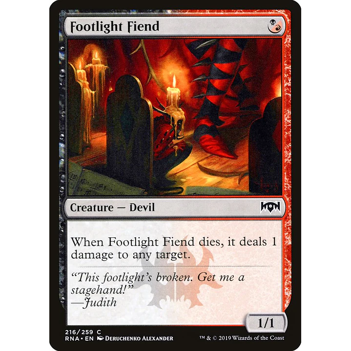 Footlight Fiend | Inglés | NM | RNA 1