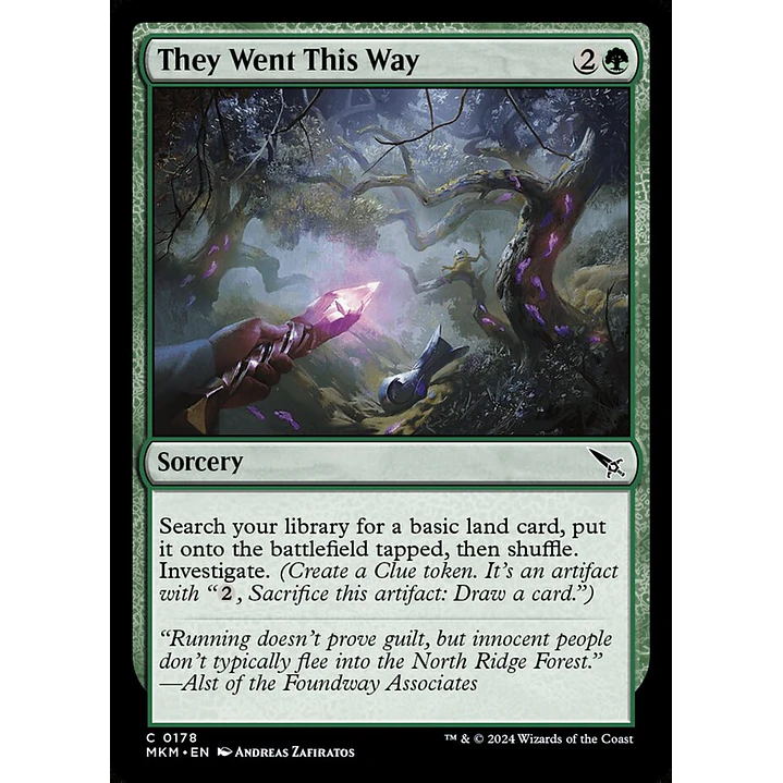 They Went This Way | Español | NM | MKM 1