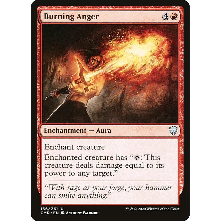 Burning Anger | Inglés | NM | CMR 1