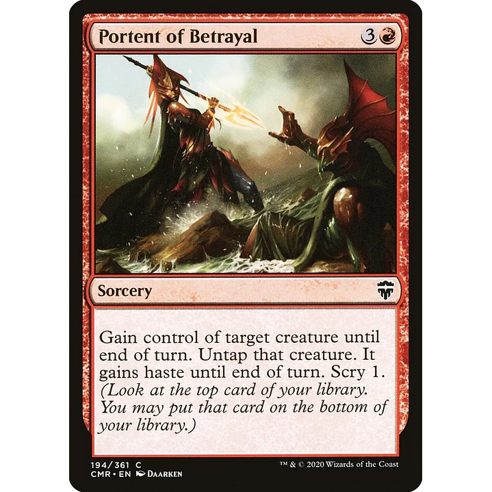 Portent of Betrayal | Inglés | NM | CMR 1