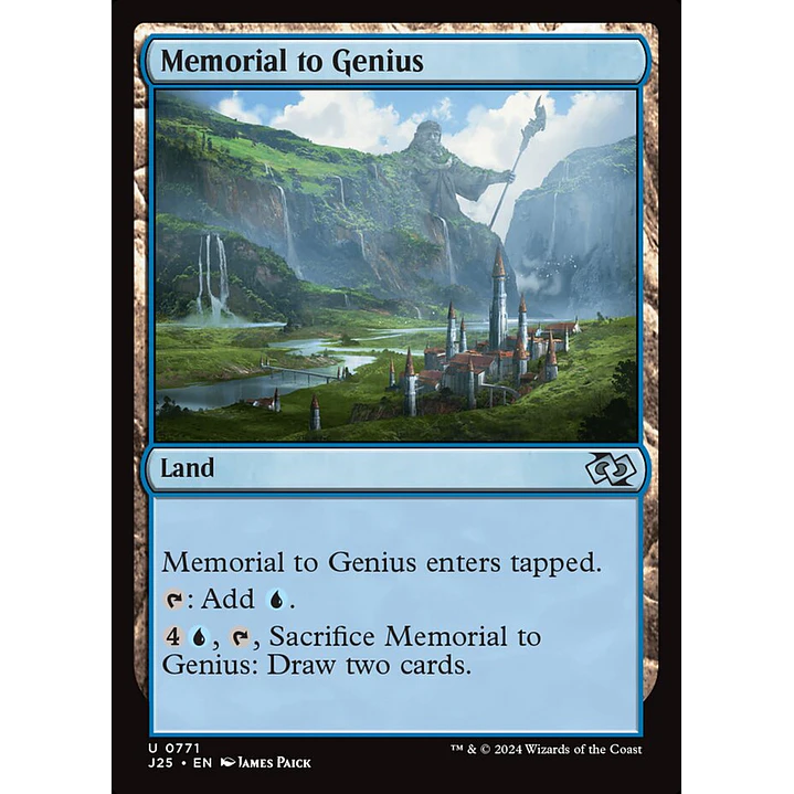 Memorial to Genius | Inglés | NM | J25 1