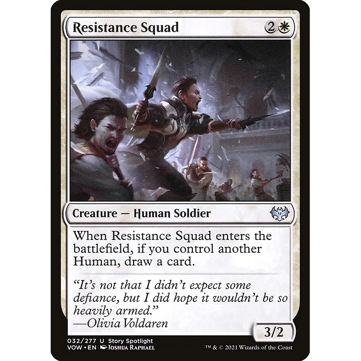 Resistance Squad | Español | NM | VOW 1