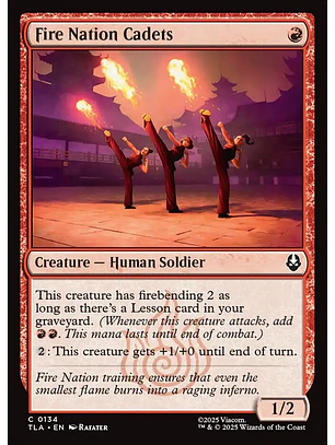 Fire Nation Cadets | Inglés | NM | TLA