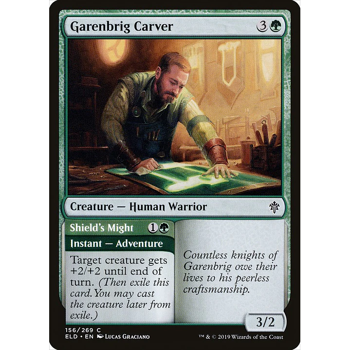Garenbrig Carver // Shield's Might | Español | NM | ELD 1