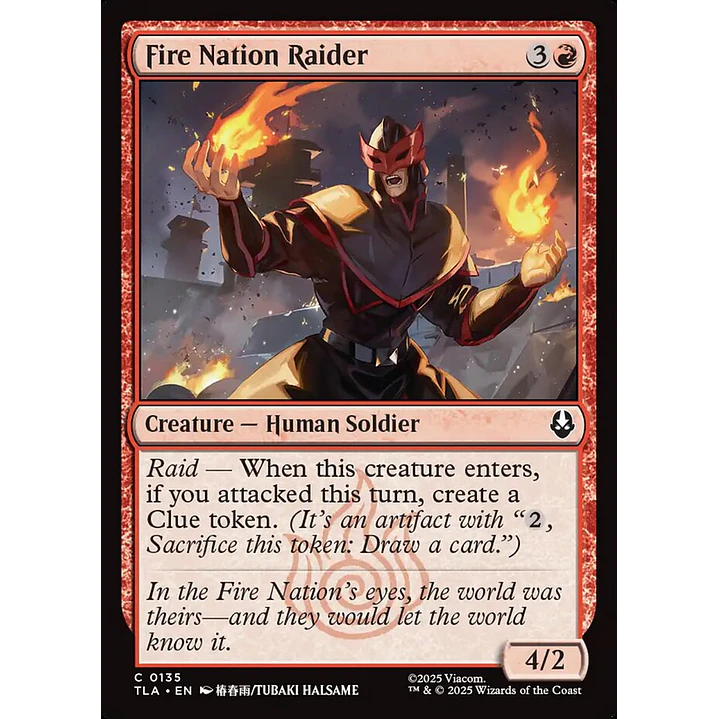 Fire Nation Raider | Español | NM | TLA 1