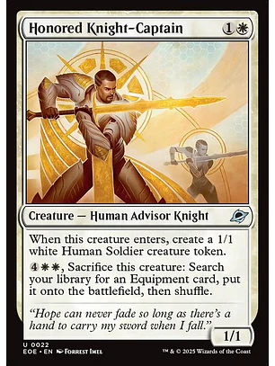 Honored Knight-Captain (foil) | Inglés | NM | EOE