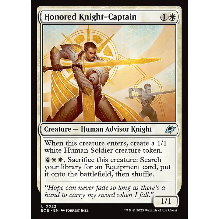 Honored Knight-Captain (foil) | Inglés | NM | EOE 1