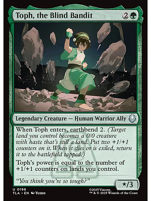 Toph, the Blind Bandit | Inglés | NM | TLA