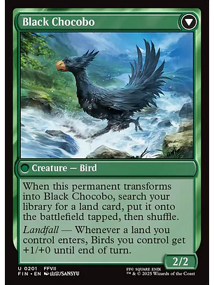 Sidequest: Raise a Chocobo // Black Chocobo | Inglés | NM | FIN