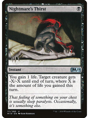 Nightmare's Thirst | Español | NM | M19