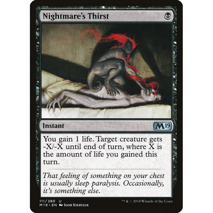 Nightmare's Thirst | Español | NM | M19 1