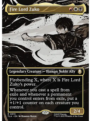 Fire Lord Zuko (Borderless) | Inglés | NM | TLA