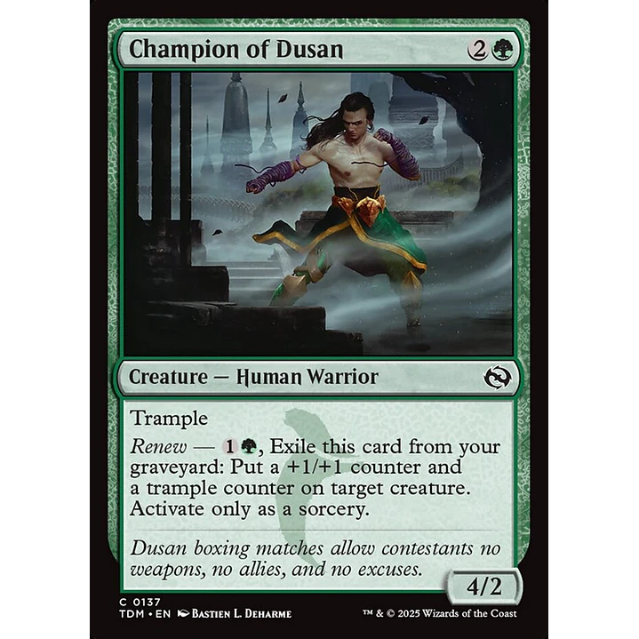 Champion of Dusan | Español | NM | TDM 1