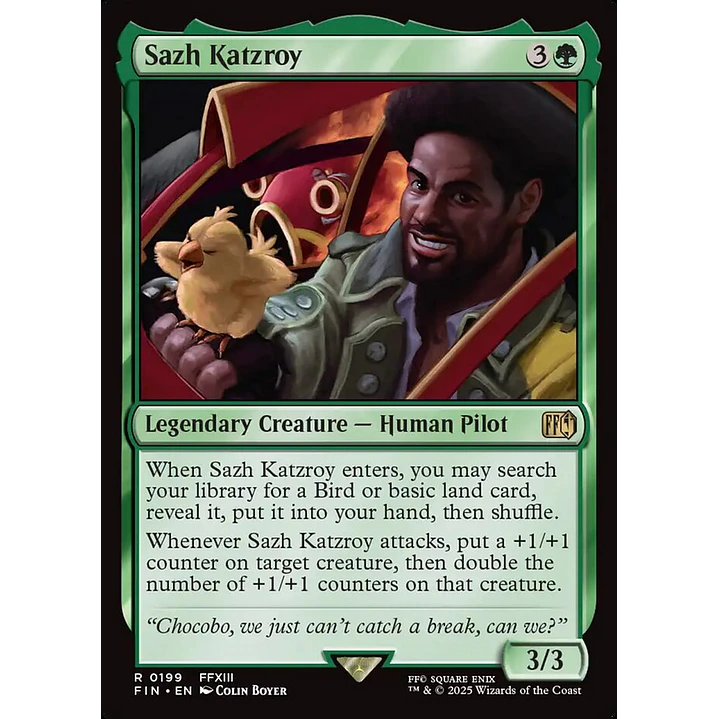 Sazh Katzroy | Inglés | NM | FIN 1