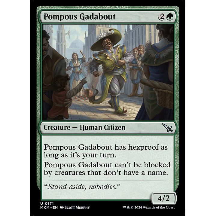Pompous Gadabout | Inglés | NM | MKM 1