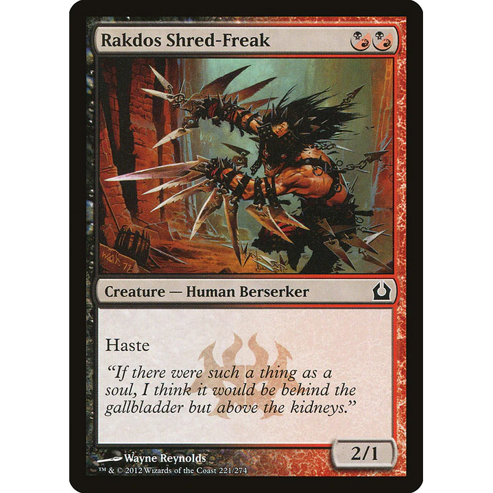 Rakdos Shred-Freak | Español | NM | RTR 1
