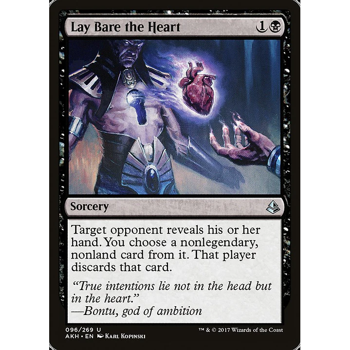 Lay Bare the Heart | Español | NM | AKH 1