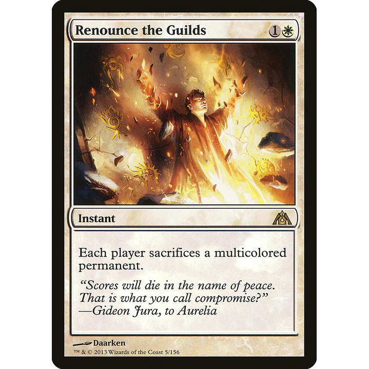 Renounce the Guilds | Español | NM | DGM 1