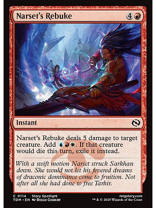 Narset's Rebuke | Español | NM | TDM