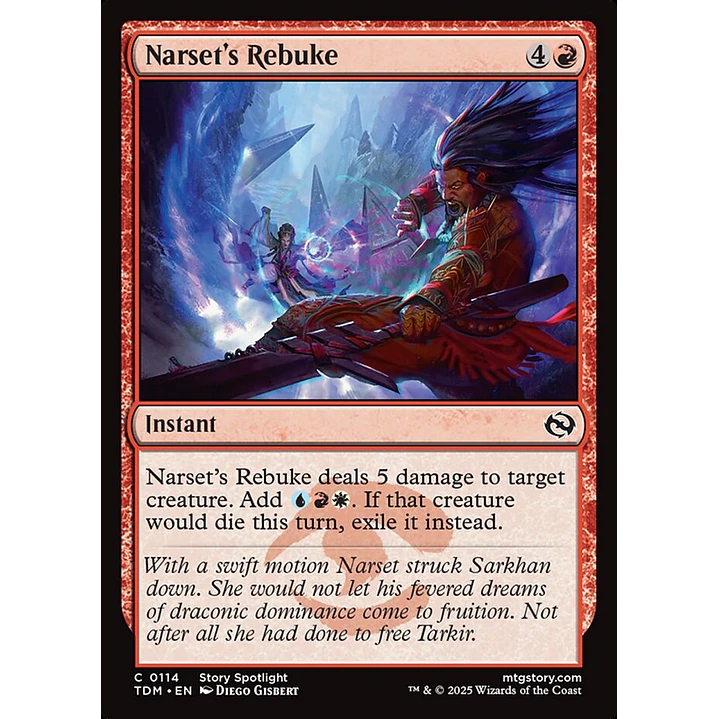 Narset's Rebuke | Español | NM | TDM 1